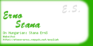 erno stana business card